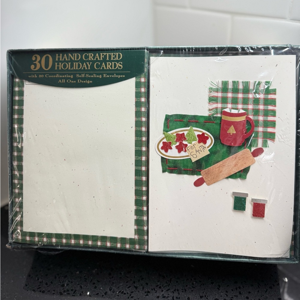 Handcrafted 3D Christmas Cards Set of 30‎ Cookies for Santa Theme by Paper Magic - Picture 3 of 11